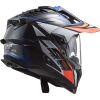 LS2 MX701 EXPLORER CARBON FOCUS adventure helma modrá/bílá/červená vel.L